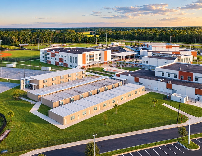 Two-Story Modular Classrooms for School Growth