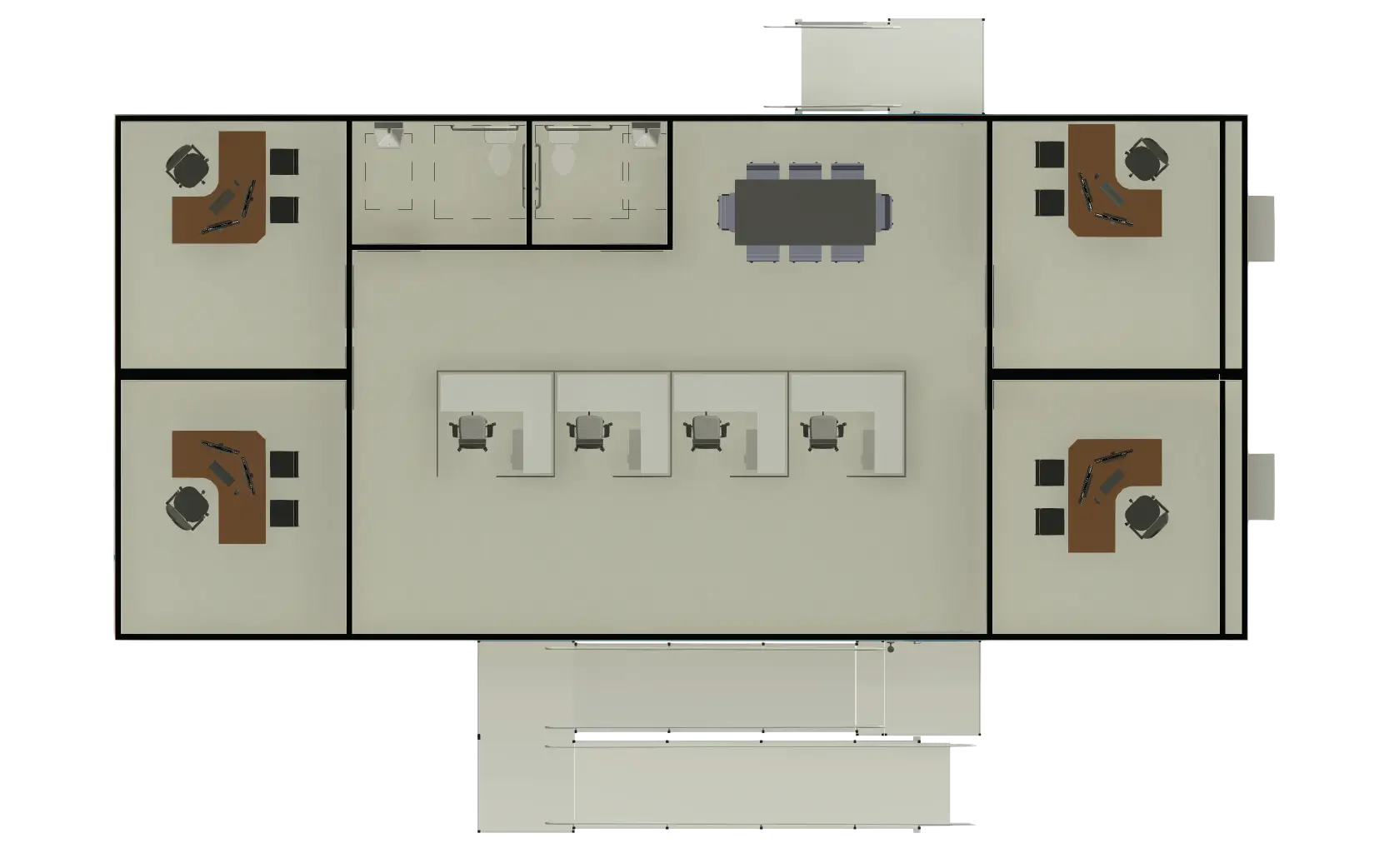 28ft Double-Wide Office