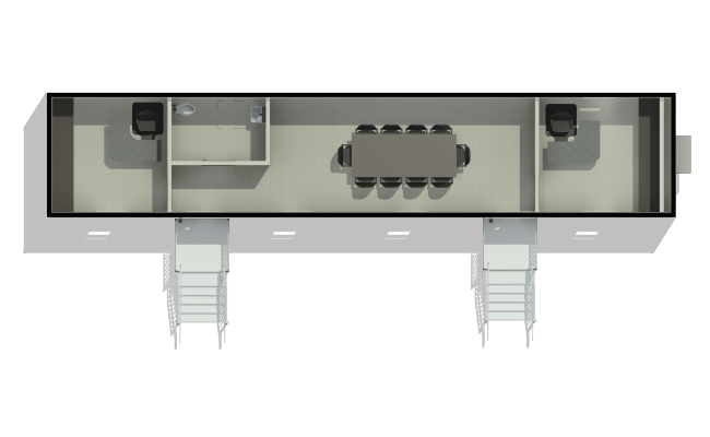 Modular Office Exterior View
