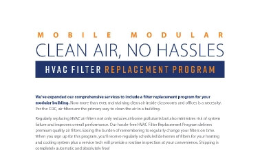 HVAC Filter Replacement Program