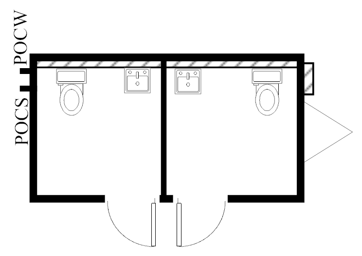 Restroom, 8x16 HCD 