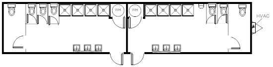 Restroom, 12x60 HCD w/shower