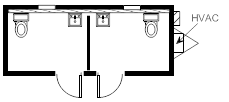 Restroom, 8x20 HCD 