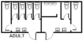 Restroom, 12x32 DSA 