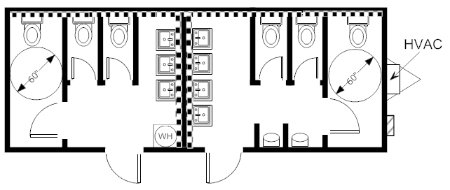 Restroom, 12x32 HCD 