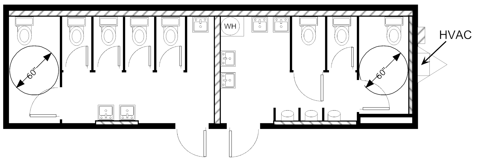Restroom, 12x42 HCD 