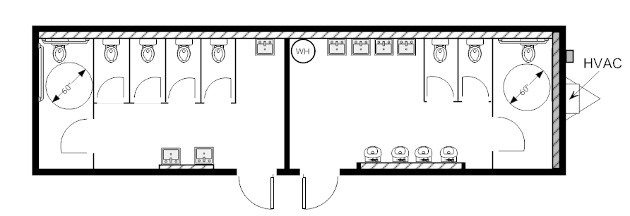 Restroom, 12x44 HCD 