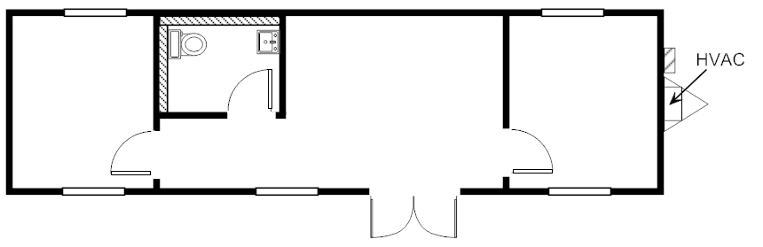 Sales Office, 12x44 HCD 