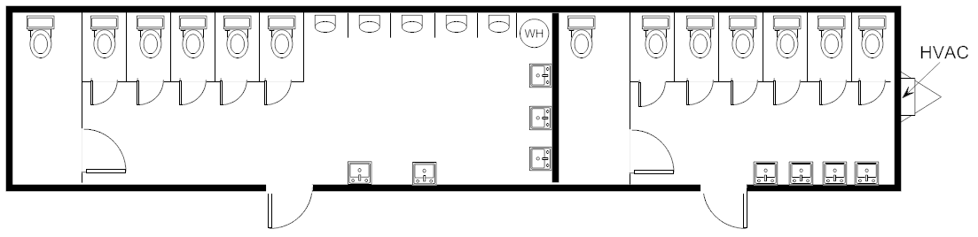 Restroom, 12x60 HCD 