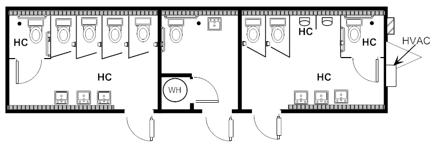 Restroom, 12x44 TX 