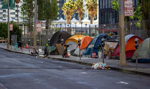 Homeless Tents Street